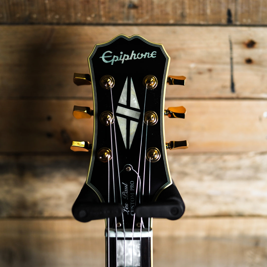 Epiphone Les Paul Custom Pro in Ebony with EMG Jim Root Pickups