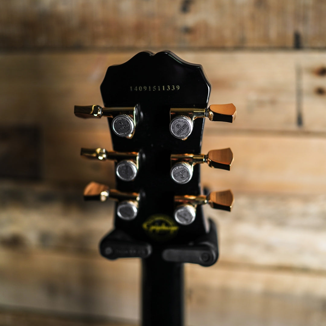 Epiphone Les Paul Custom Pro in Ebony with EMG Jim Root Pickups