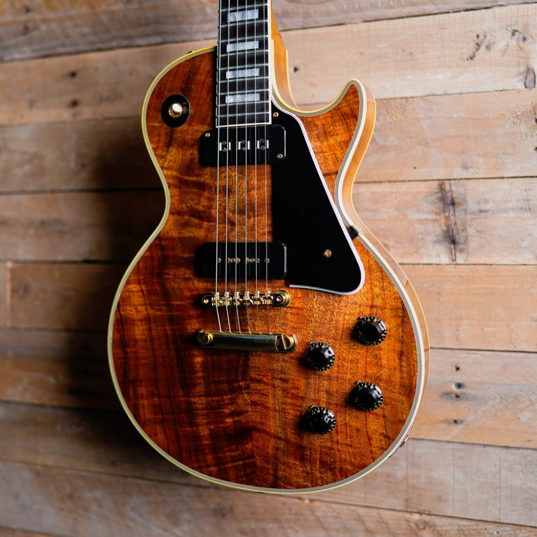 Gibson Custom Made 2 Measure 1954 Les Paul Custom Koa VOS in Natural