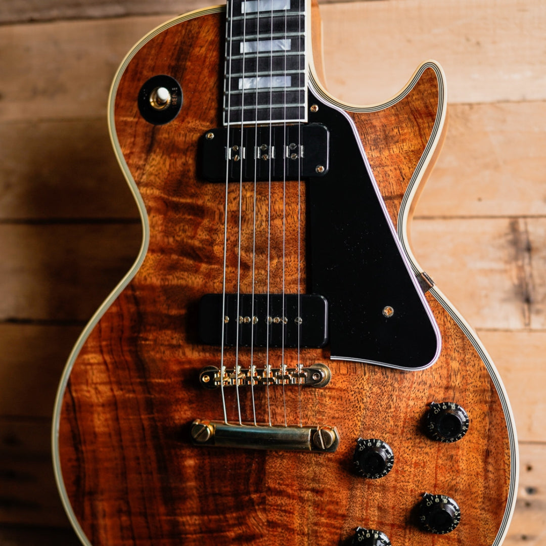 Gibson Custom Made 2 Measure 1954 Les Paul Custom Koa VOS in Natural