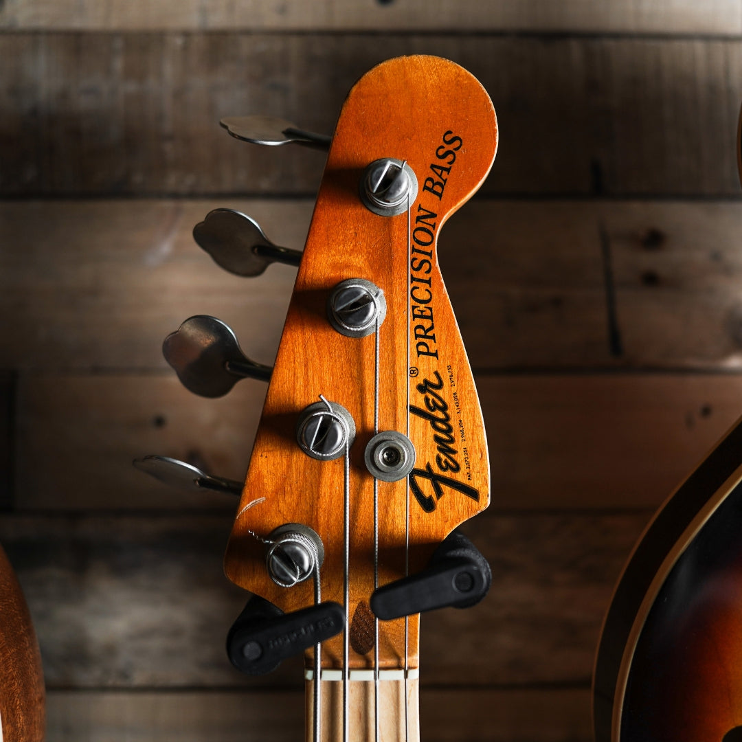1975 Fender Precision Bass in Sunburst – Fat Bottom Guitars