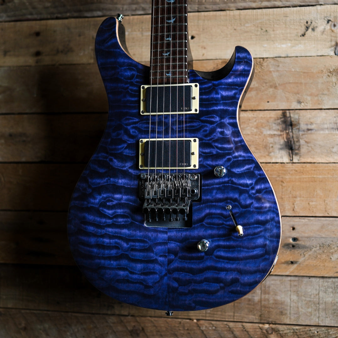 PRS 30th Anniversary SE Custom 24 Floyd in Whale Blue with EMG Pickups