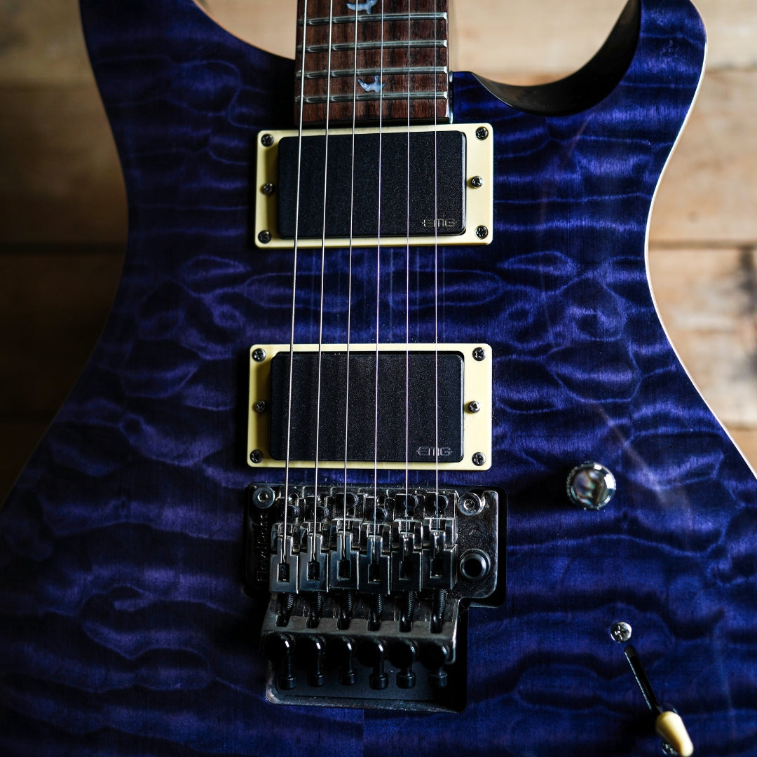 PRS 30th Anniversary SE Custom 24 Floyd in Whale Blue with EMG Pickups