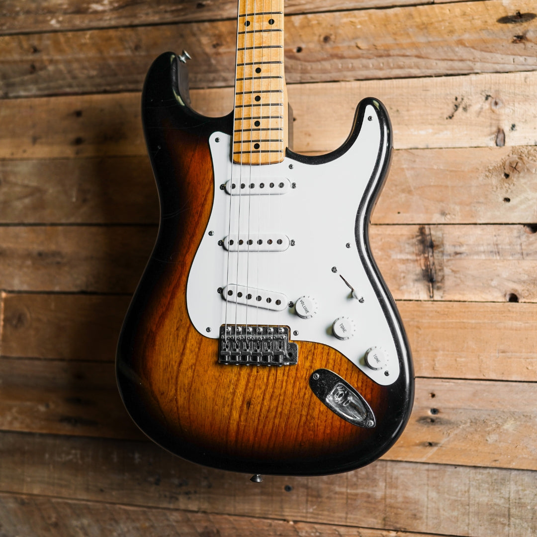 2004 Fender Custom Shop 50th Anniversary 1954 Stratocaster Relic Master Built By Dennis Galuszka -  Two Tone Sunburst