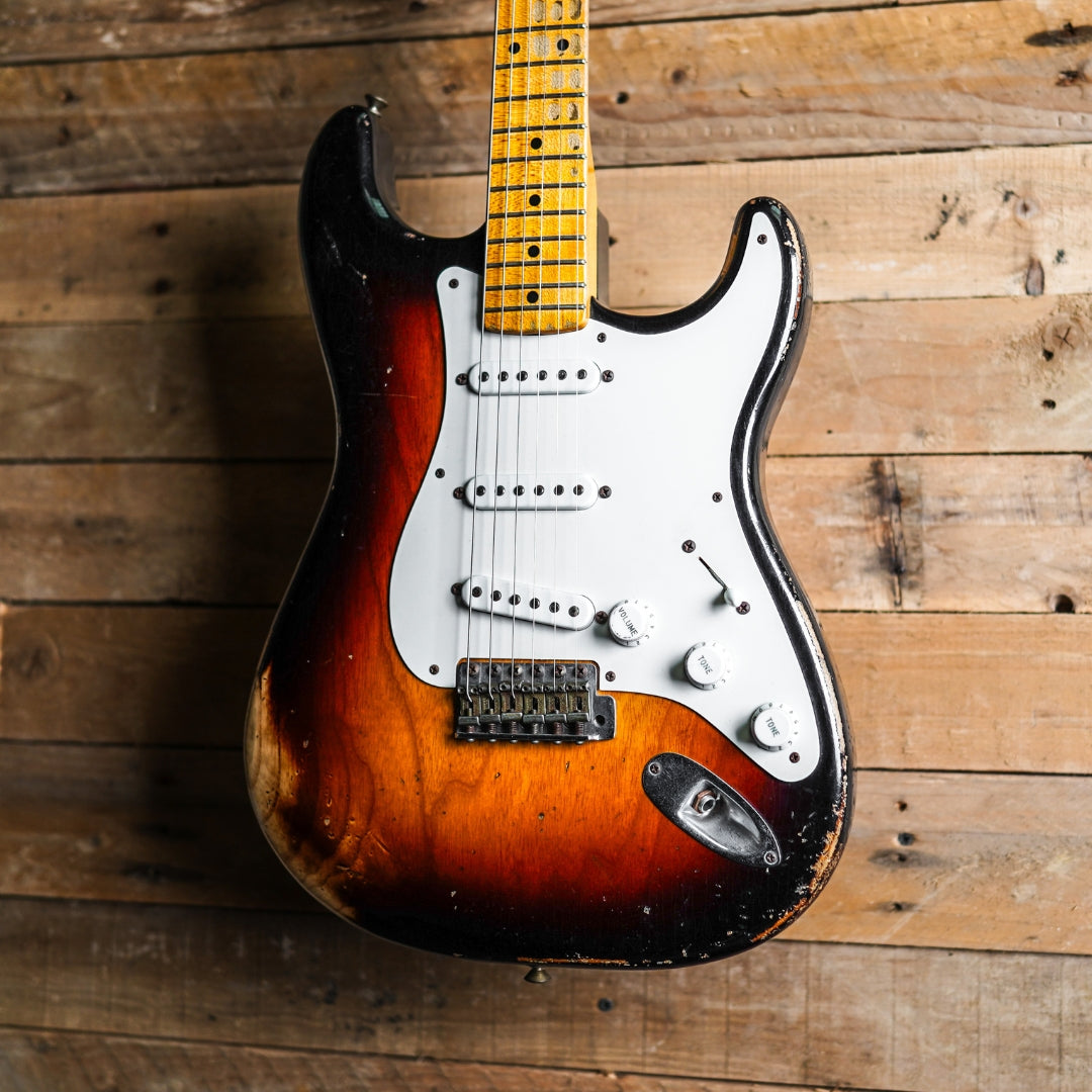 2014 Fender Custom Shop 60th Anniversary 1954 Stratocaster Relic - Two Tone Sunburst