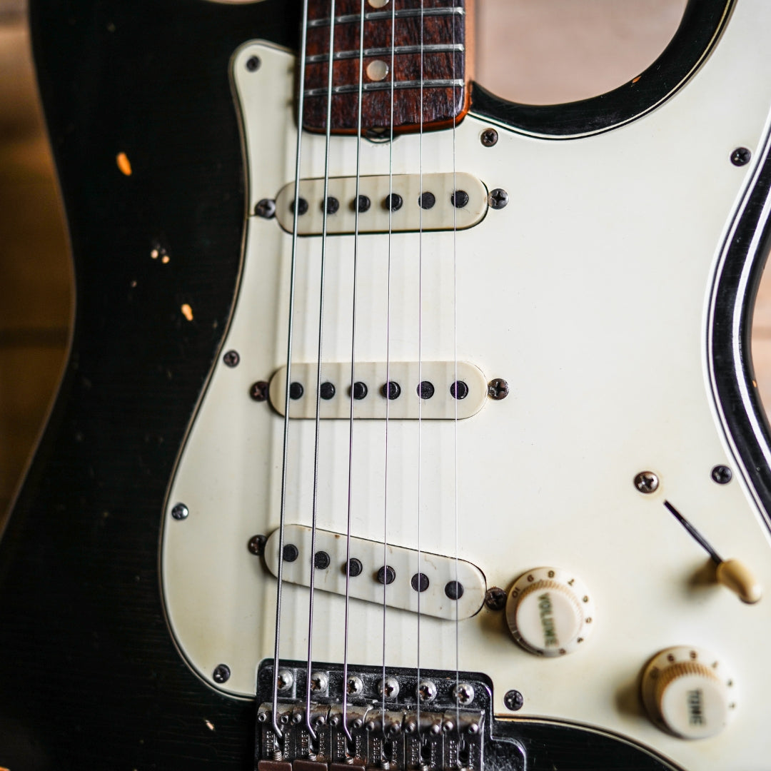 1965 Fender Stratocaster in Black – Fat Bottom Guitars