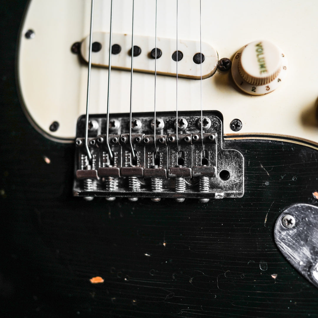 1965 Fender Stratocaster in Black – Fat Bottom Guitars