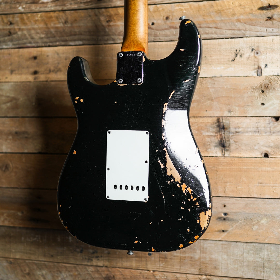 1965 Fender Stratocaster in Black – Fat Bottom Guitars