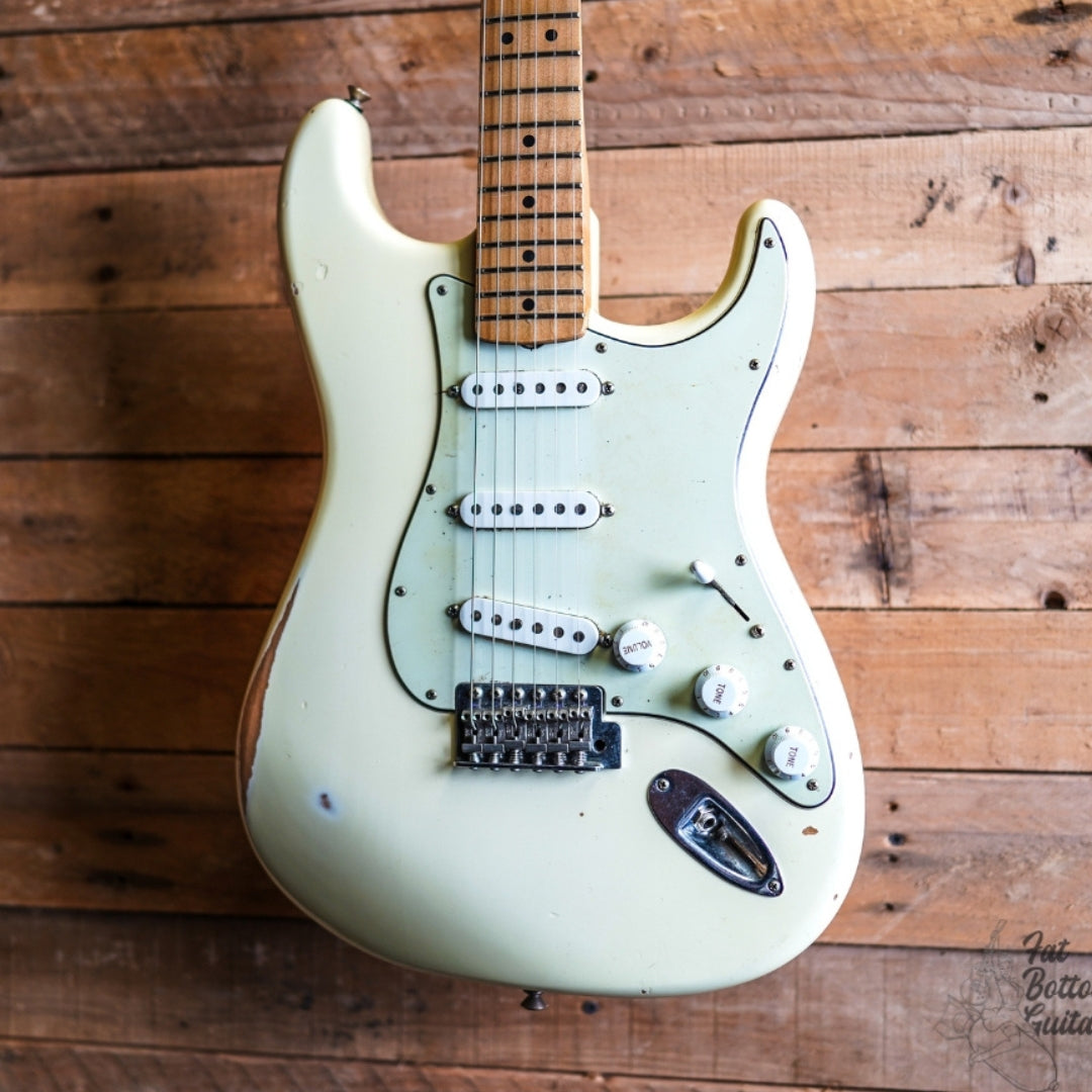 2012 Fender Road Worn Player Stratocaster In Olympic White - Upgraded