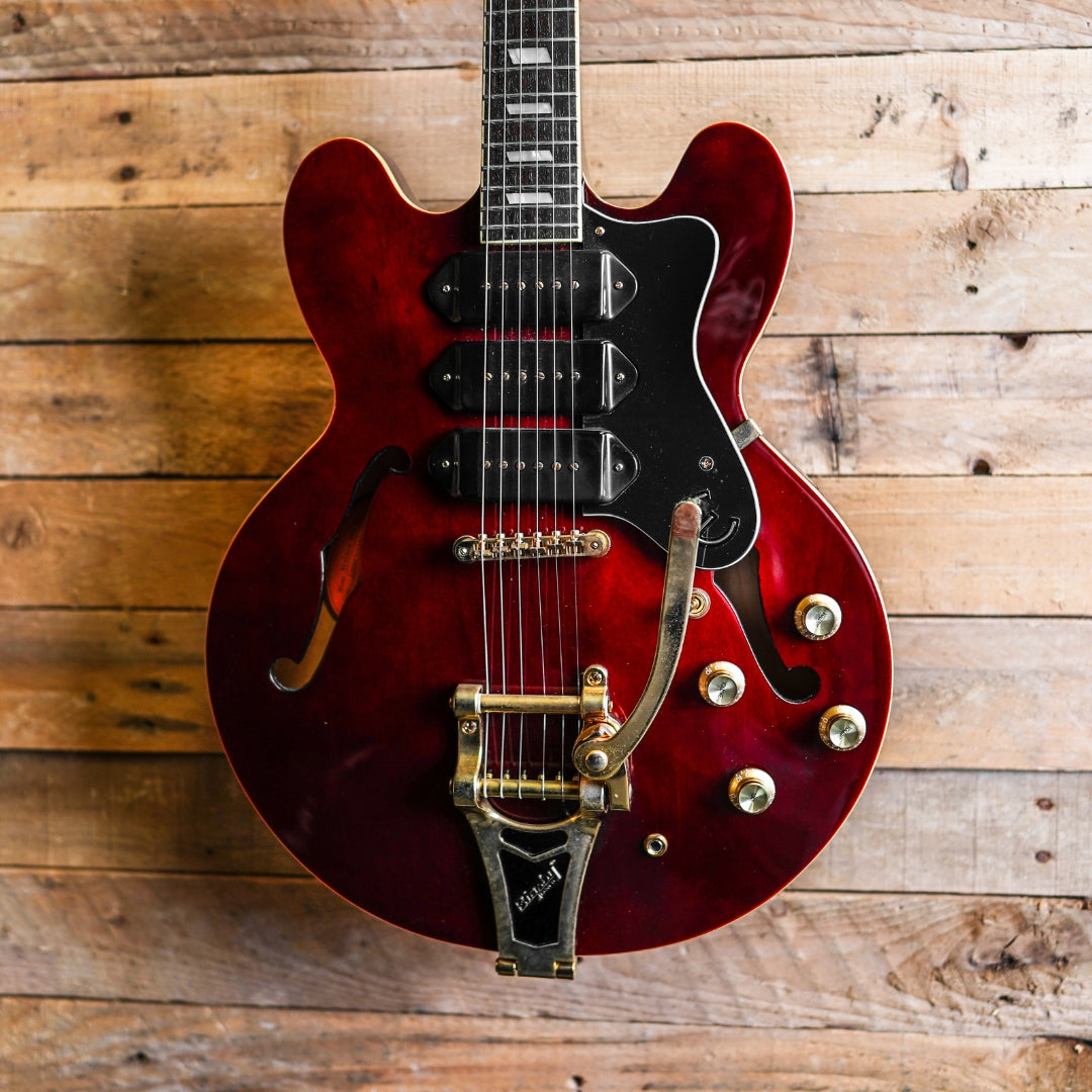 2016 Epiphone Riviera Custom P93 In Wine Red