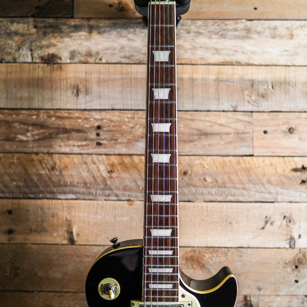 1998 Epiphone Les Paul Deluxe In Ebony – Fat Bottom Guitars