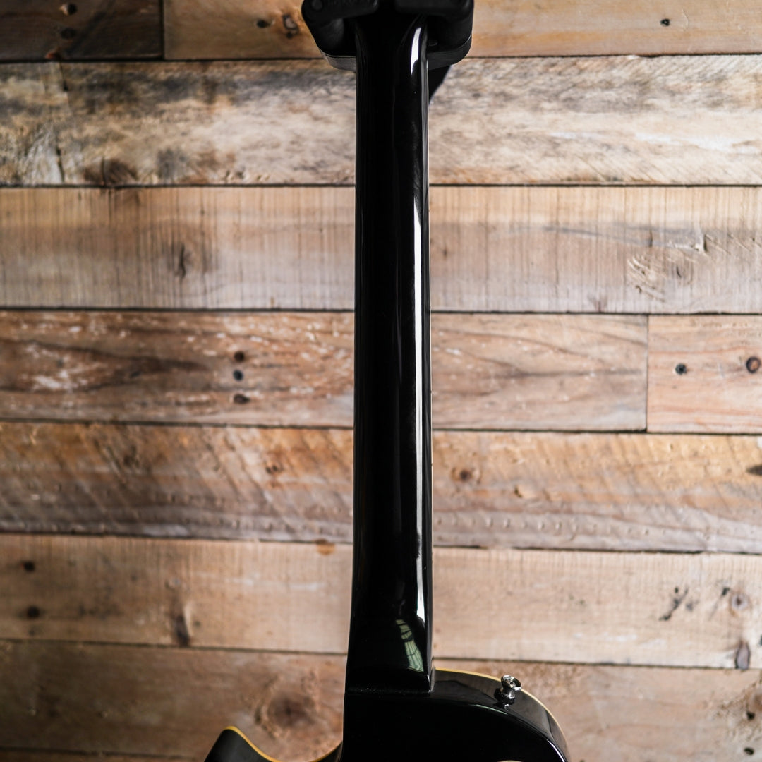 1998 Epiphone Les Paul Deluxe In Ebony – Fat Bottom Guitars