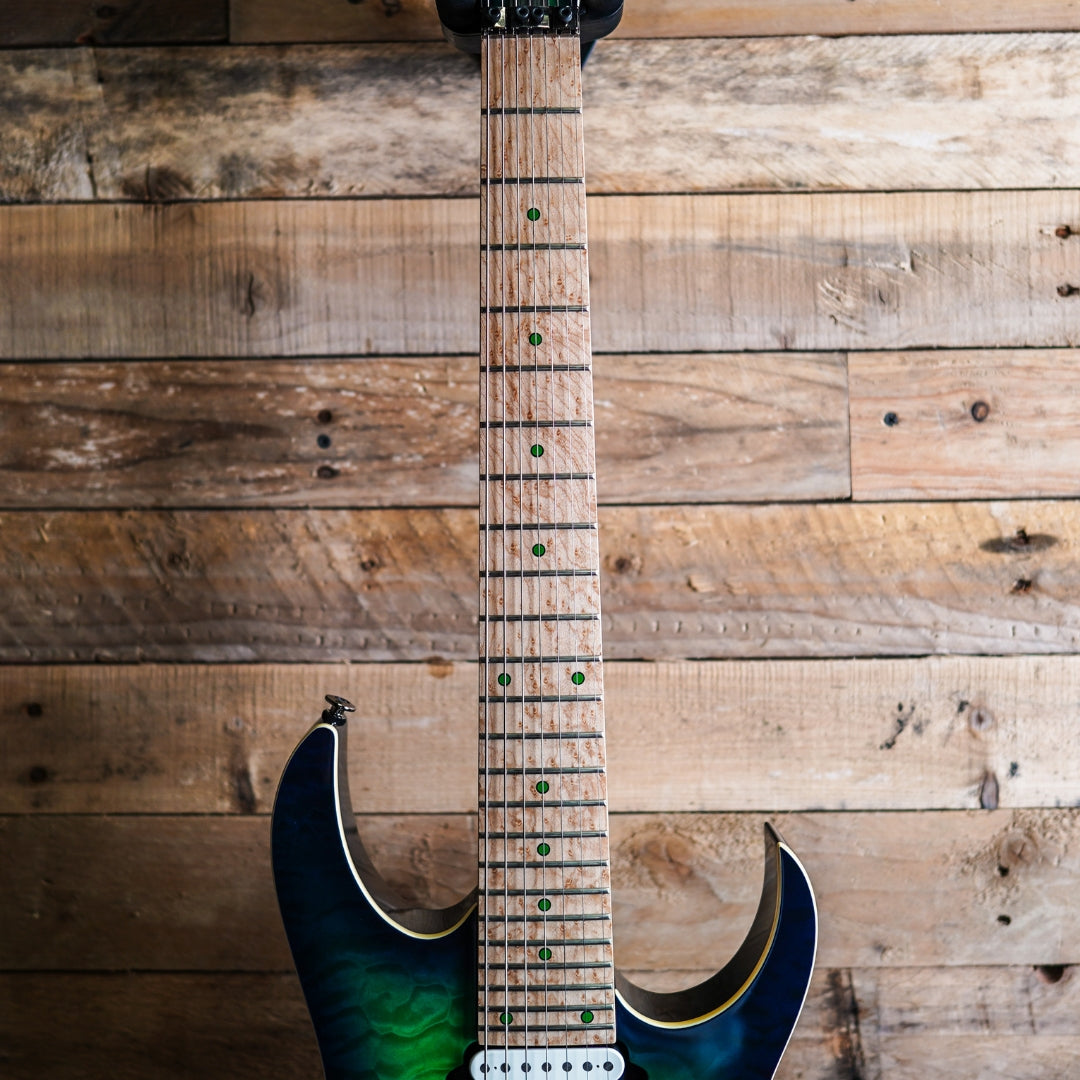 2017 Ibanez Prestige RG752MQM-SLG - Surreal Blue Burst