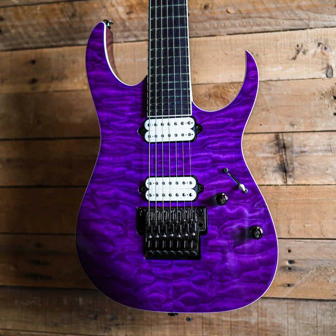 2021 Ibanez Prestige RGR752QS-TV Transparent Violet