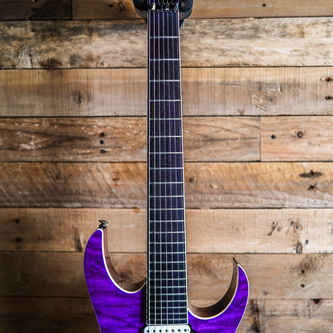 2021 Ibanez Prestige RGR752QS-TV Transparent Violet