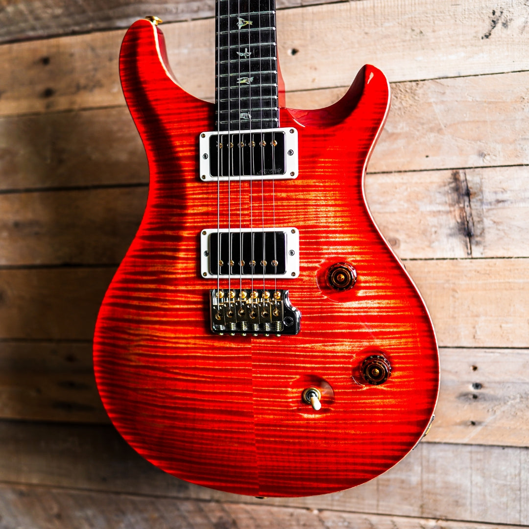 2017 PRS Custom 24 Wood Library In Blood Orange