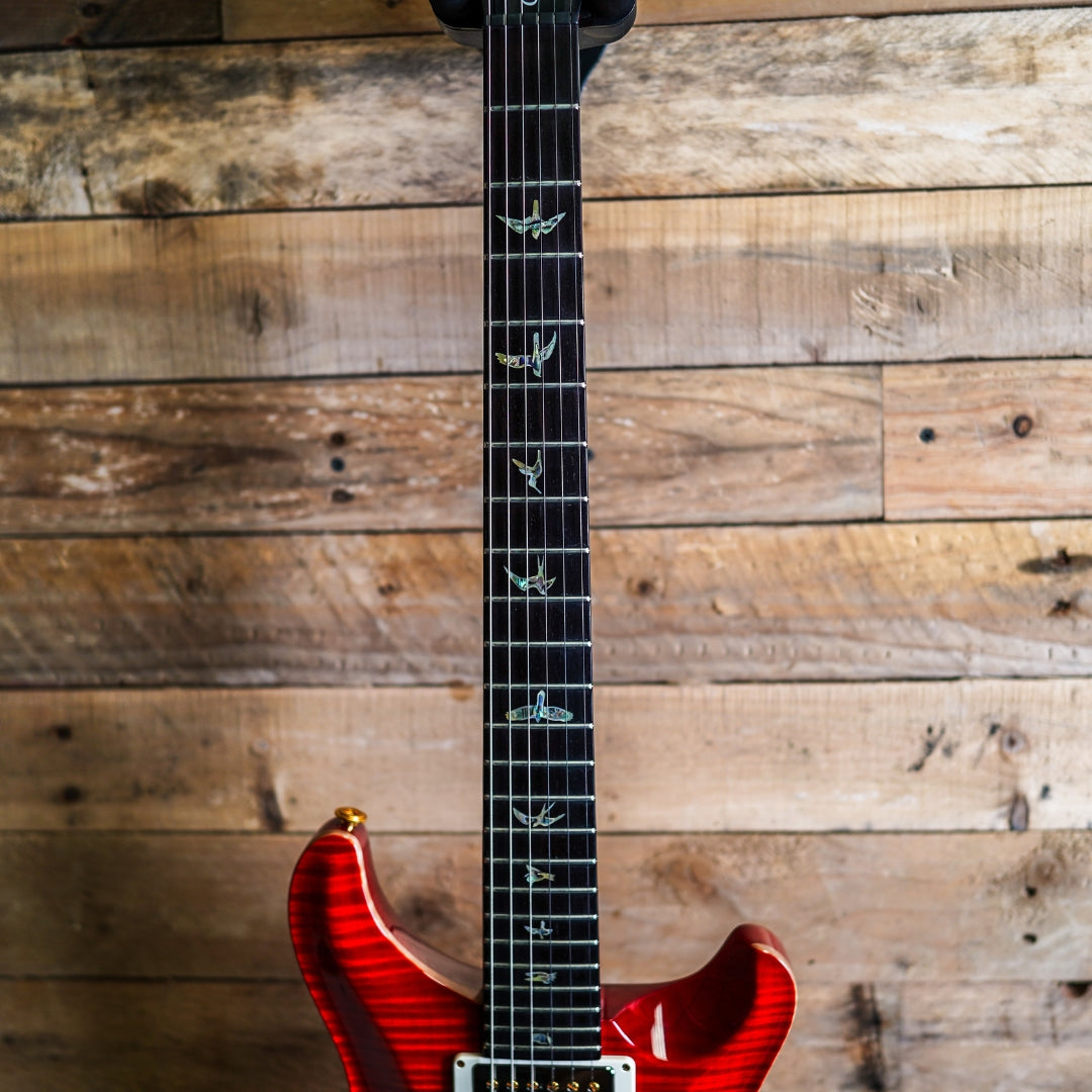 2017 PRS Custom 24 Wood Library In Blood Orange