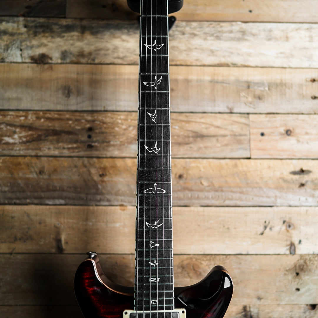 2010 PRS 25th Anniversary 10 Top Santana Signature In Fire Red Burst