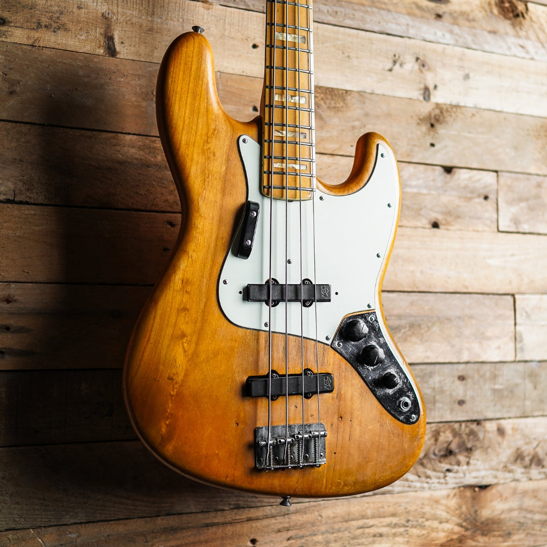 1973 Fender Jazz Bass In Natural - Modified