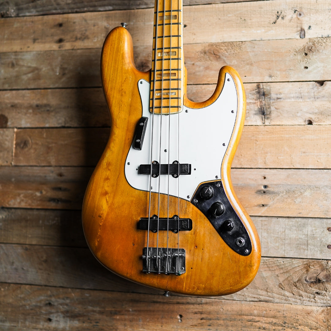 1973 Fender Jazz Bass In Natural - Modified
