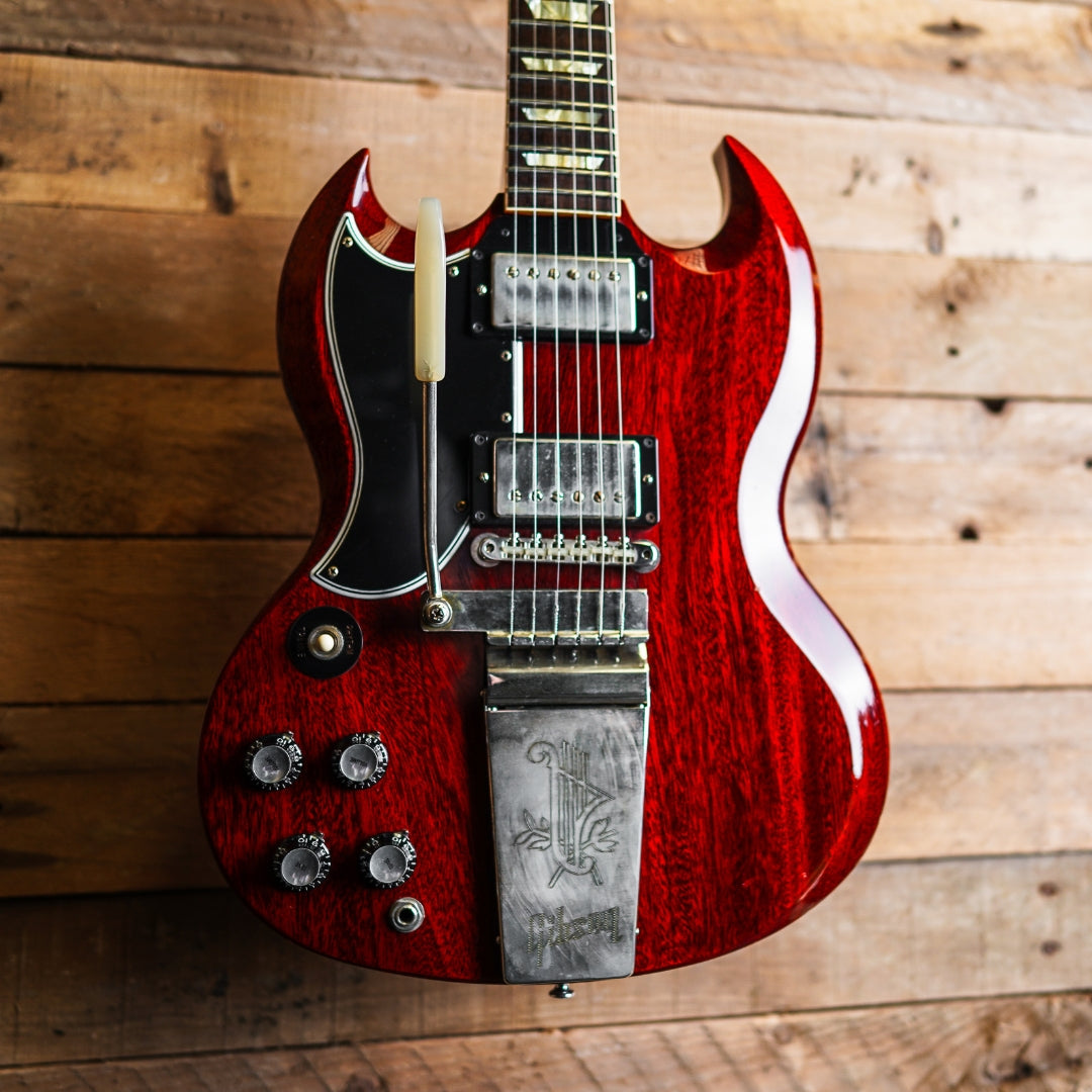 2020 Gibson Custom Shop '64 SG Standard Left Handed With Maestro In Cherry