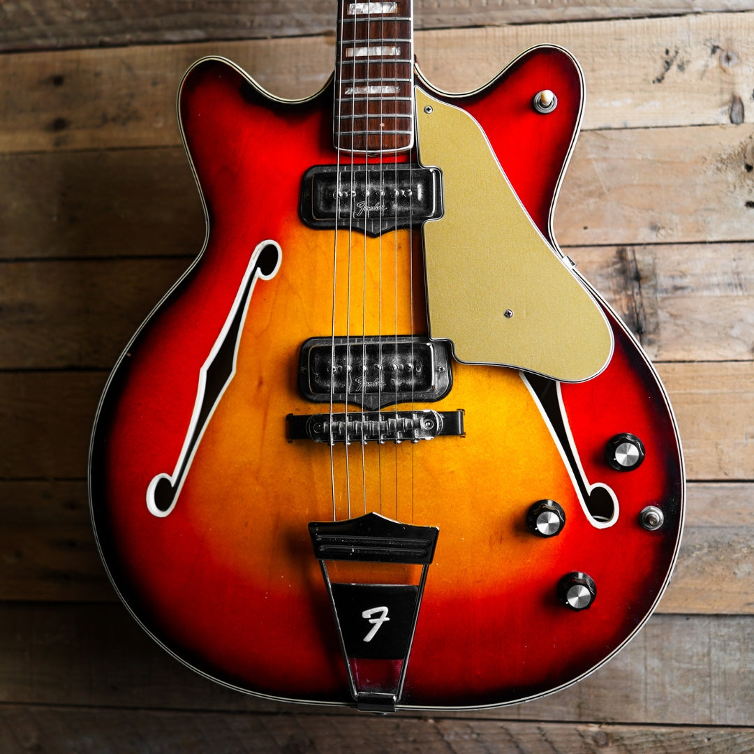 1966 Fender Coronado ii In Sunburst – Fat Bottom Guitars