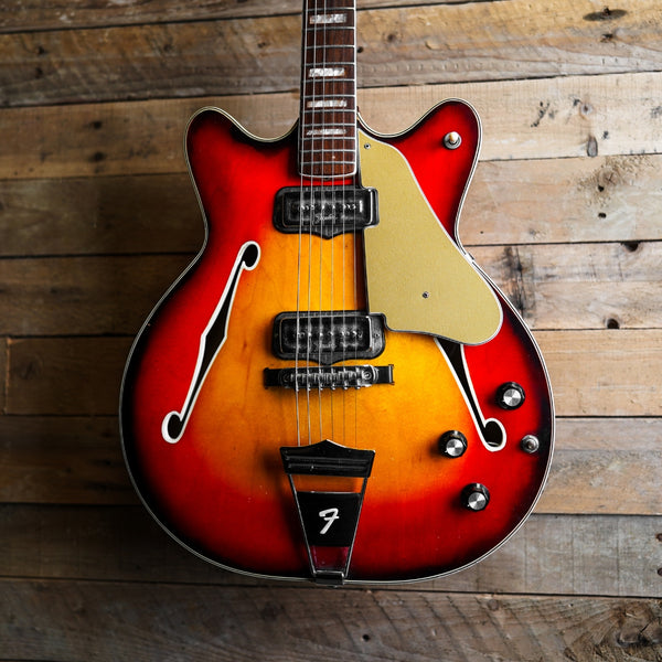 1966 Fender Coronado ii In Sunburst – Fat Bottom Guitars