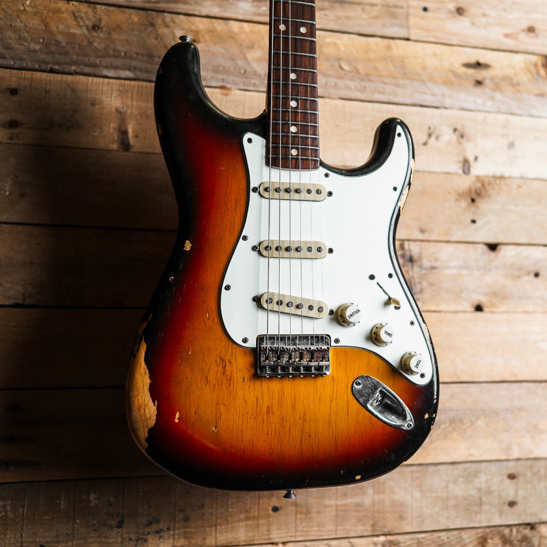 1974 Fender Stratocaster Hardtail In 3-Tone Sunburst