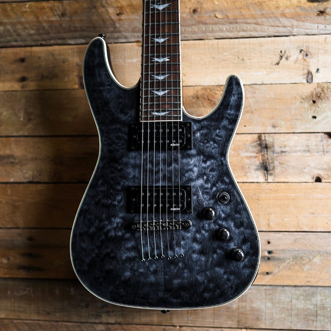 2024 Schecter Omen Extreme 7 in See-Thru Black
