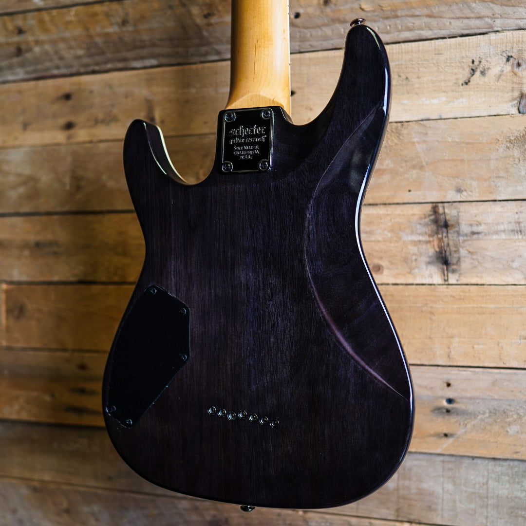 2024 Schecter Omen Extreme 7 in See-Thru Black – Fat Bottom Guitars