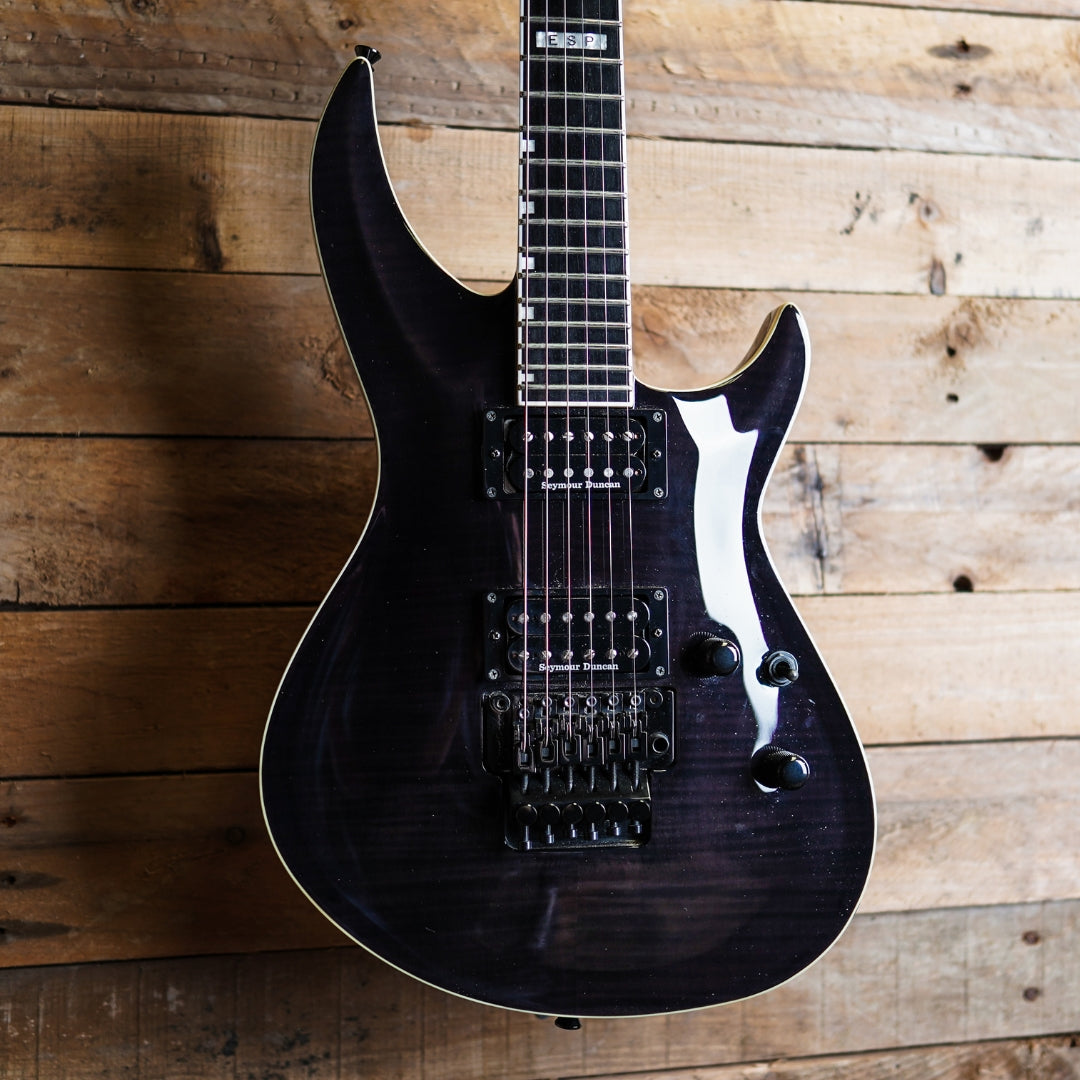 ESP E-II Horizon III Floyd Rose In See Thru Black Sunburst