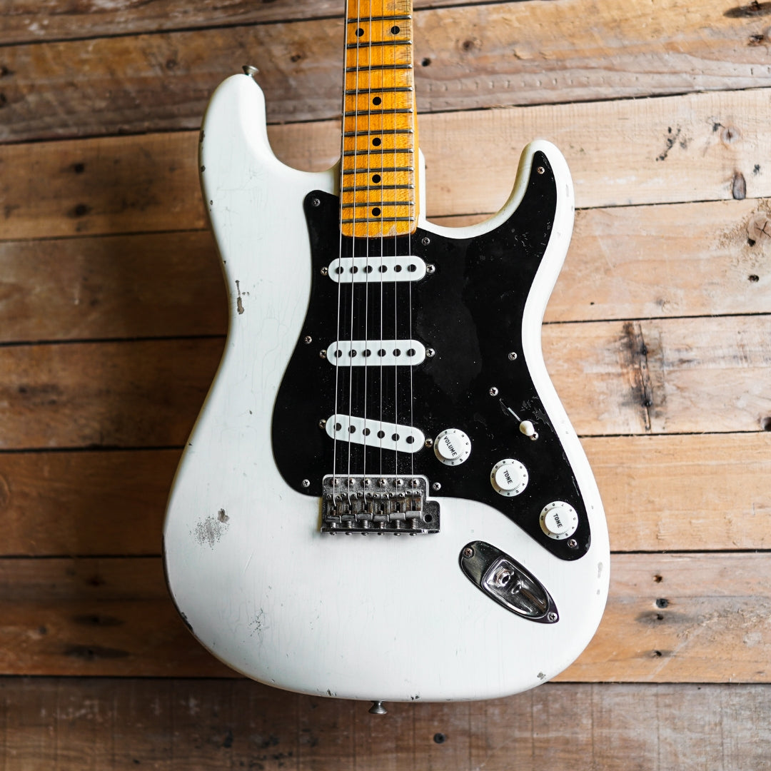 2016 Fender Custom Shop Limited Edition Ancho Pablano Journeyman Relic Stratocaster In White Blonde