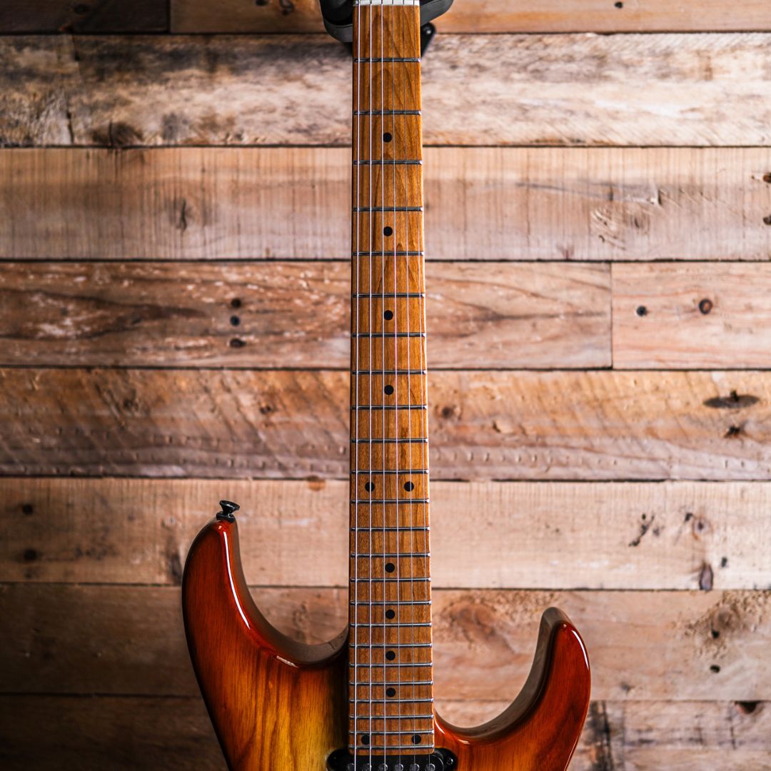 Tom Anderson Angel Player - Natural Autumn Burst – Fat Bottom Guitars