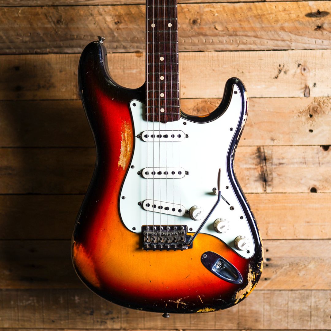 2013 Fender Custom Shop 1960 Heavy Relic Stratocaster in 3 Tone Sunburst