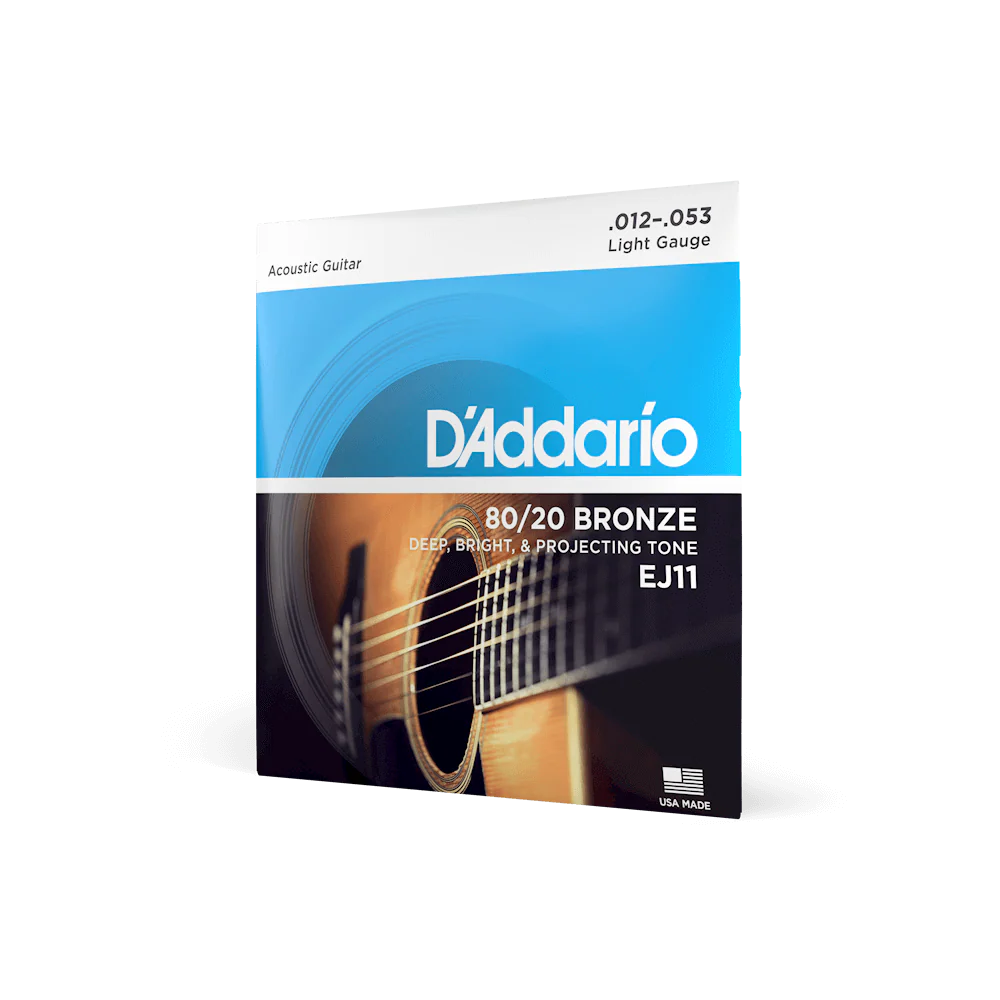 D'addario 12-53 Regular Light 80/20 Bronze Acoustic Guitar Strings