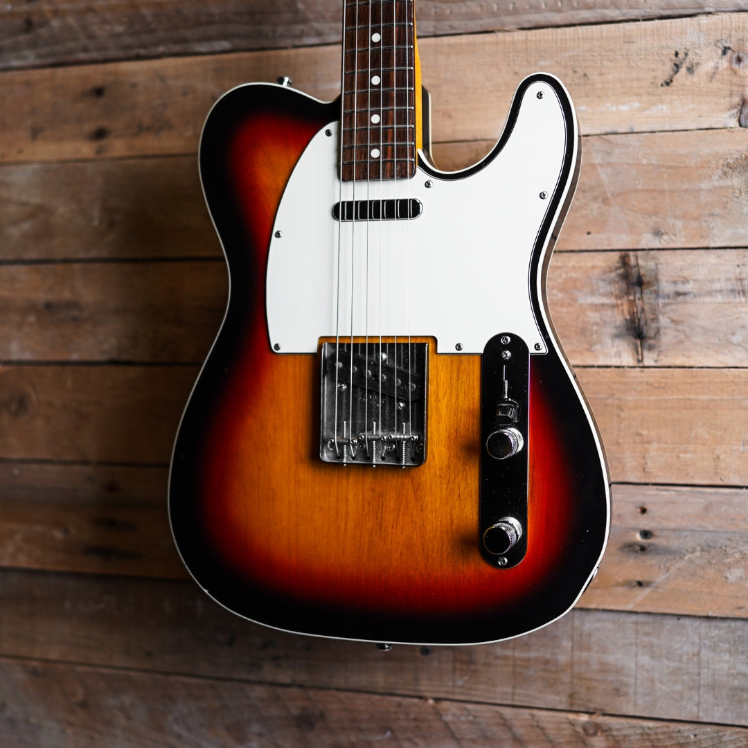 1995 Fender MIJ '62 Telecaster Custom In 3-Tone Sunburst