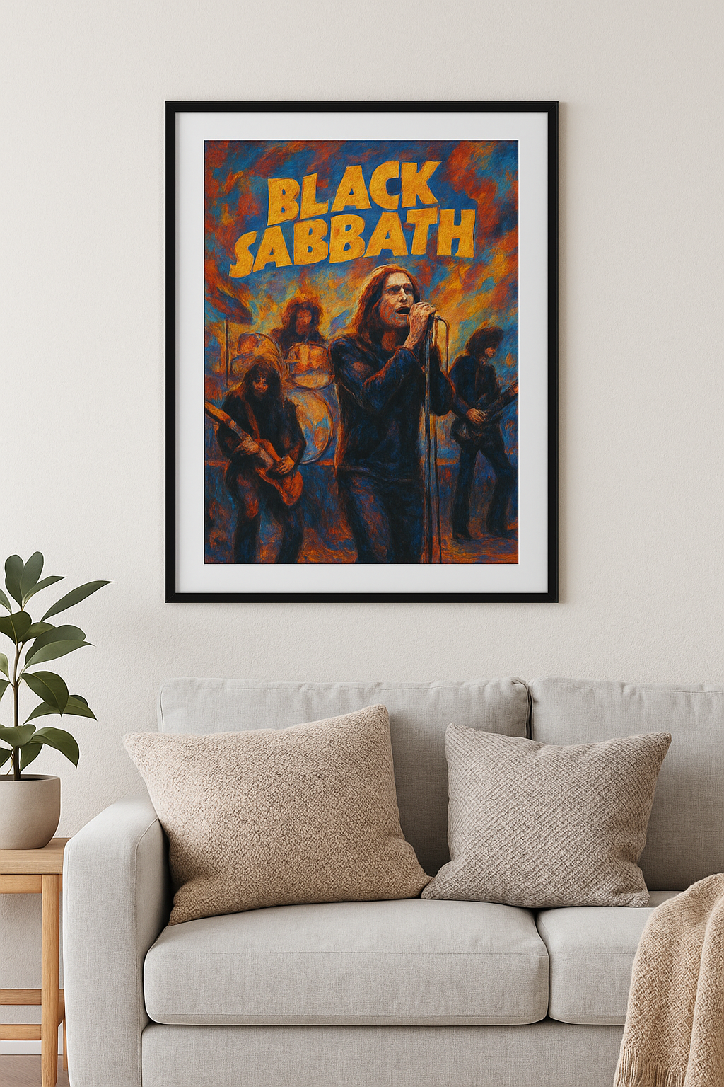 Black Sabbath Live - Abstract Art Print