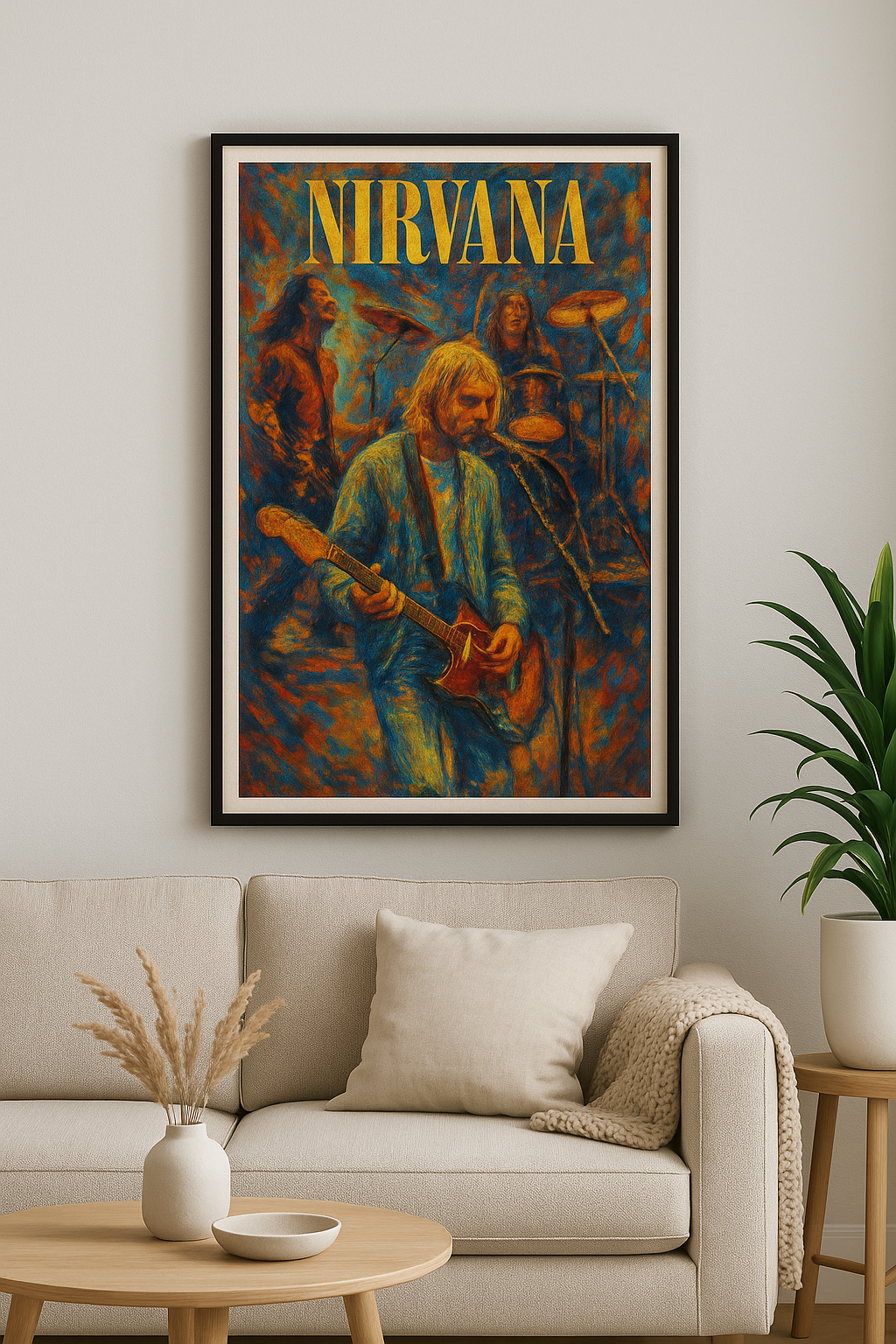 Nirvana Live - Abstract Art Print