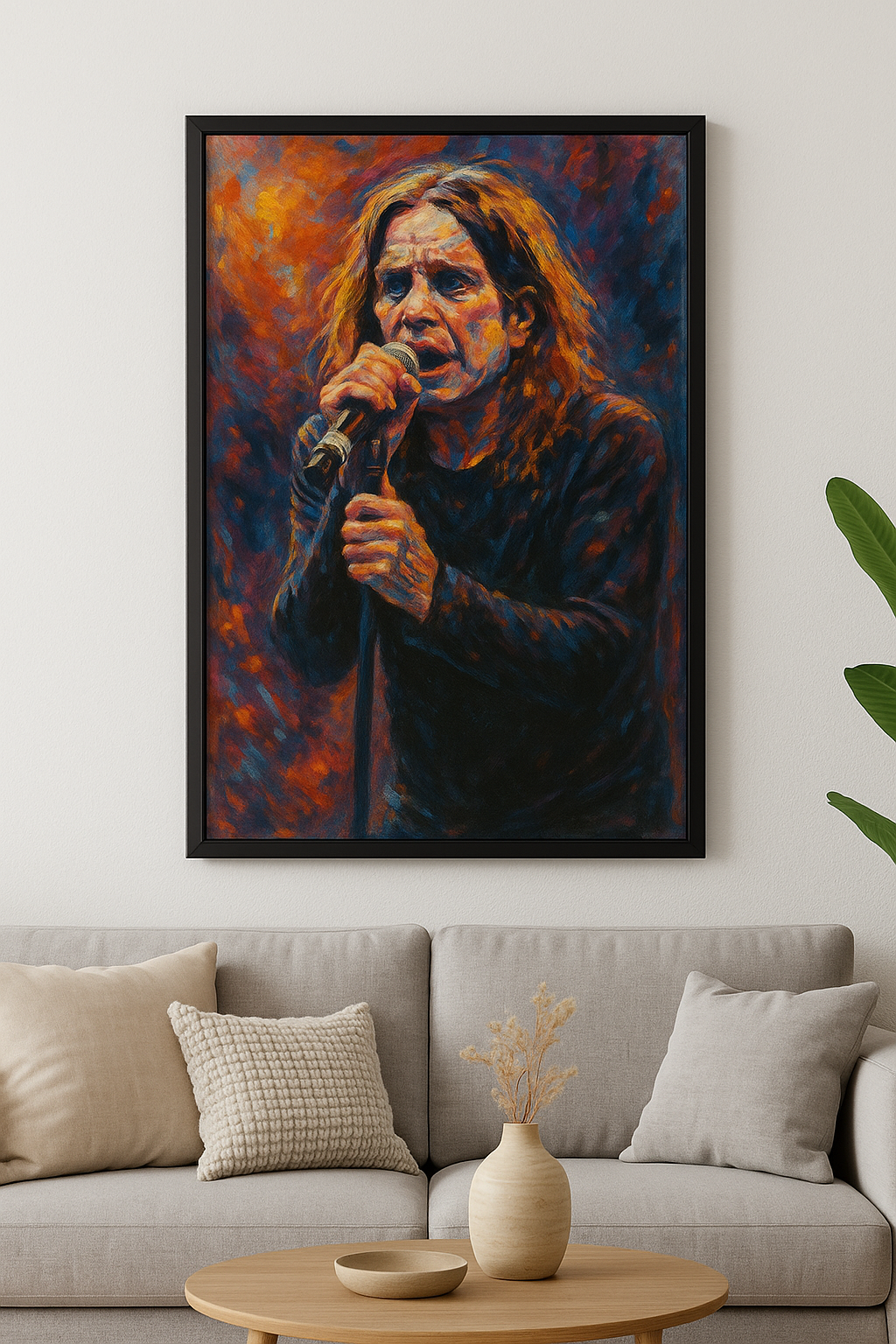 Ozzy Osborne Live -  Abstract Art Print