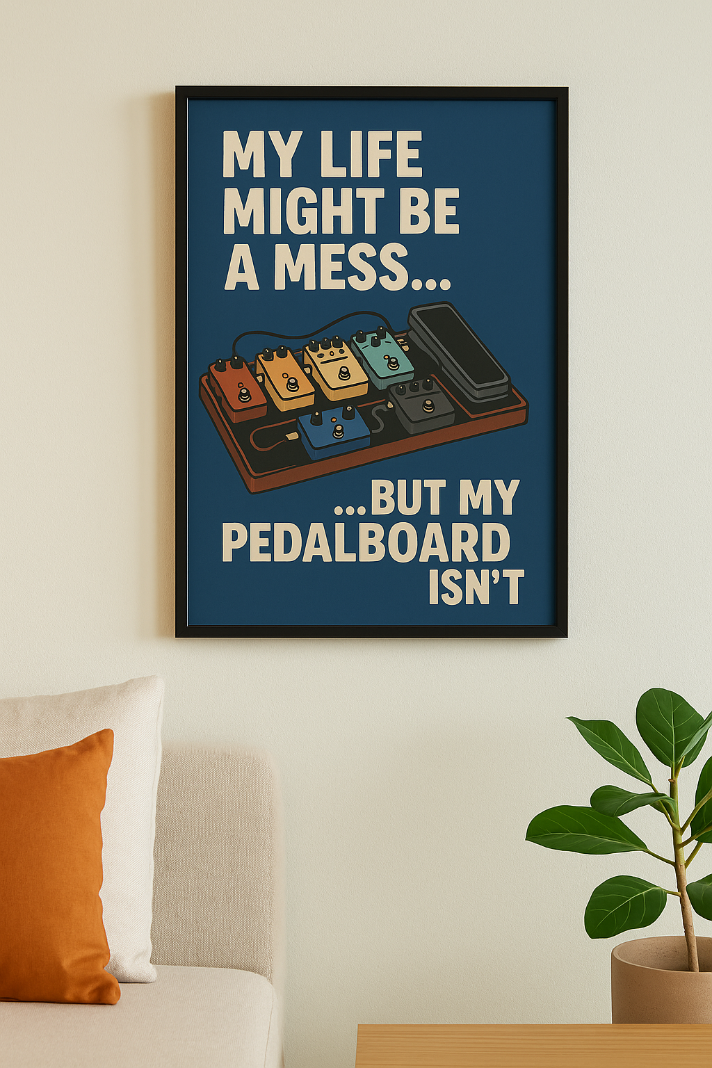 Pedalboard - Blue Art Print