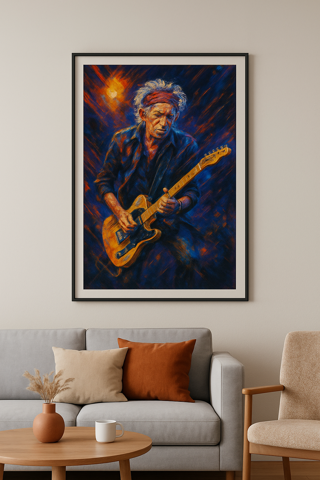 Keef! live - Abstract Art Print