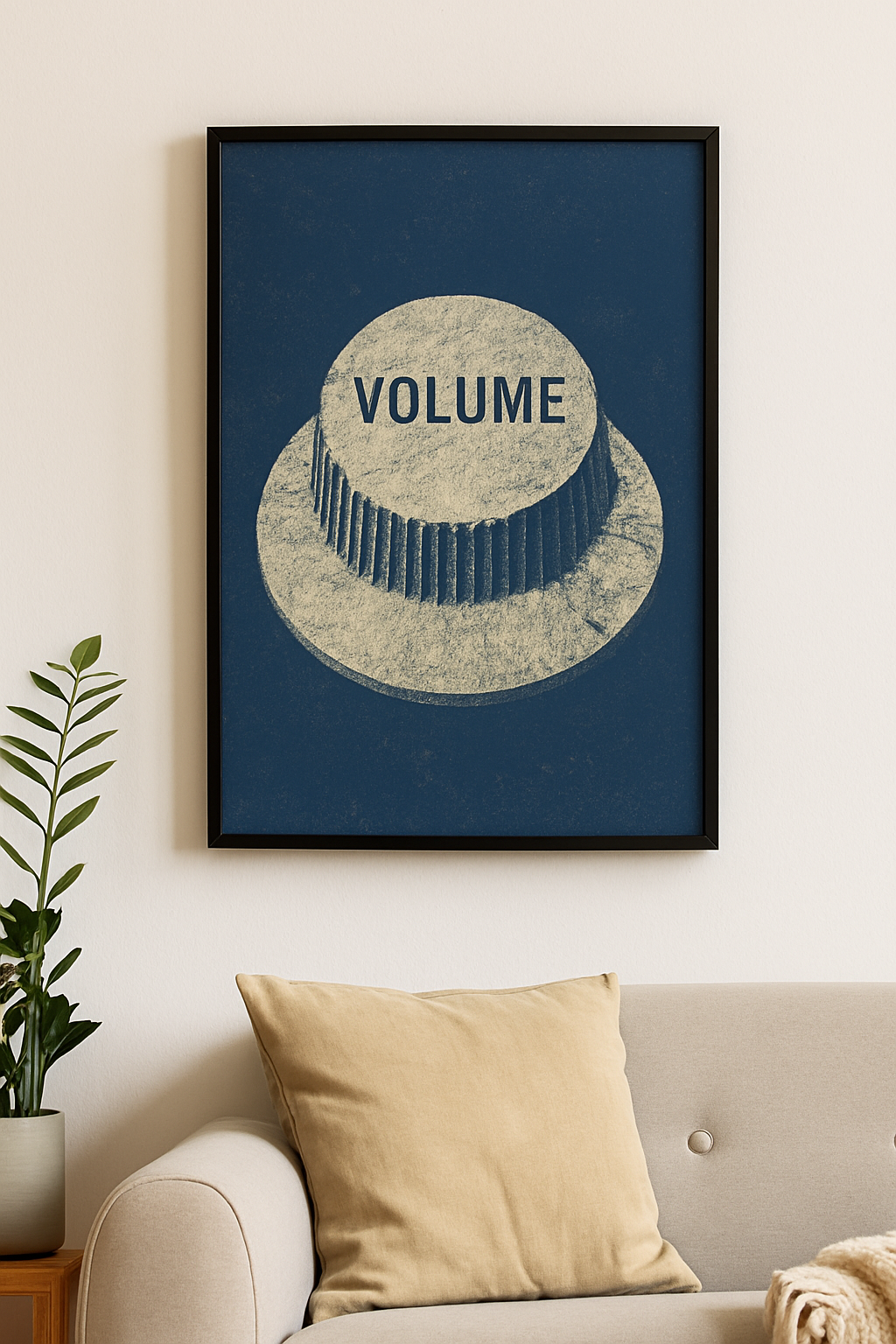 Volume - Blue Art Print