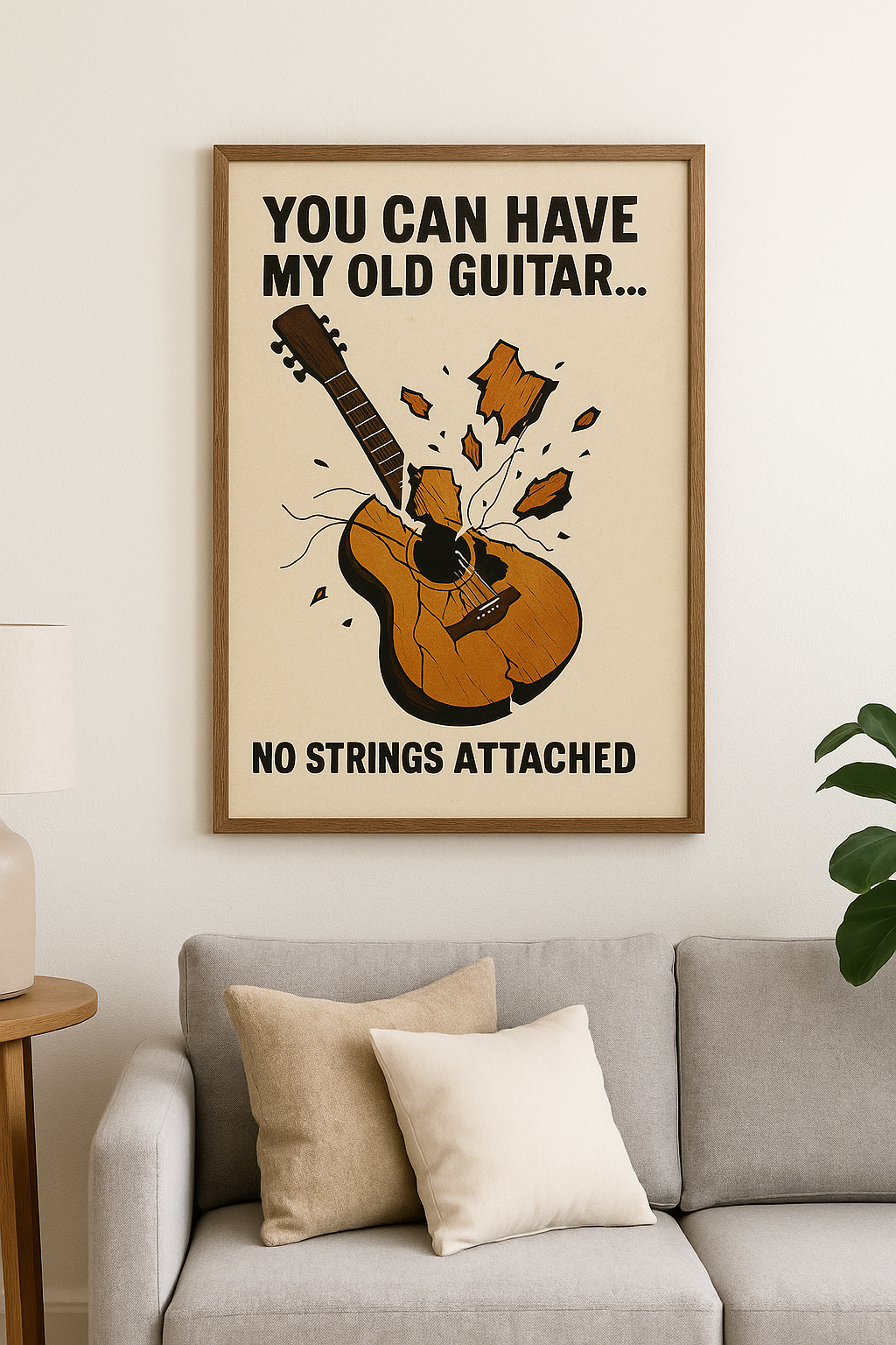You Can Have My Old Guitar.. - Art Print