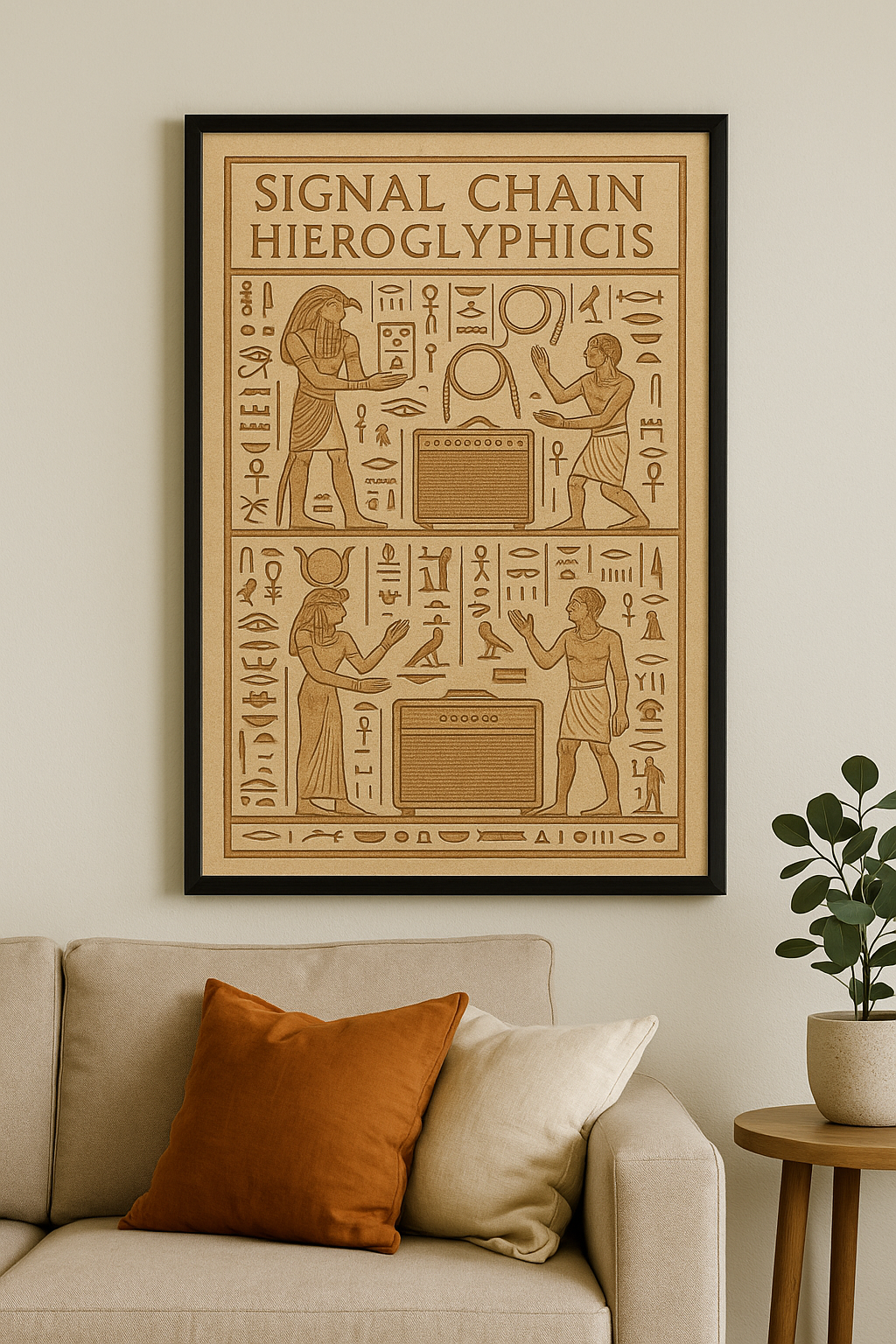 Signal Chain Hieroglyphics - Humorous Art Print