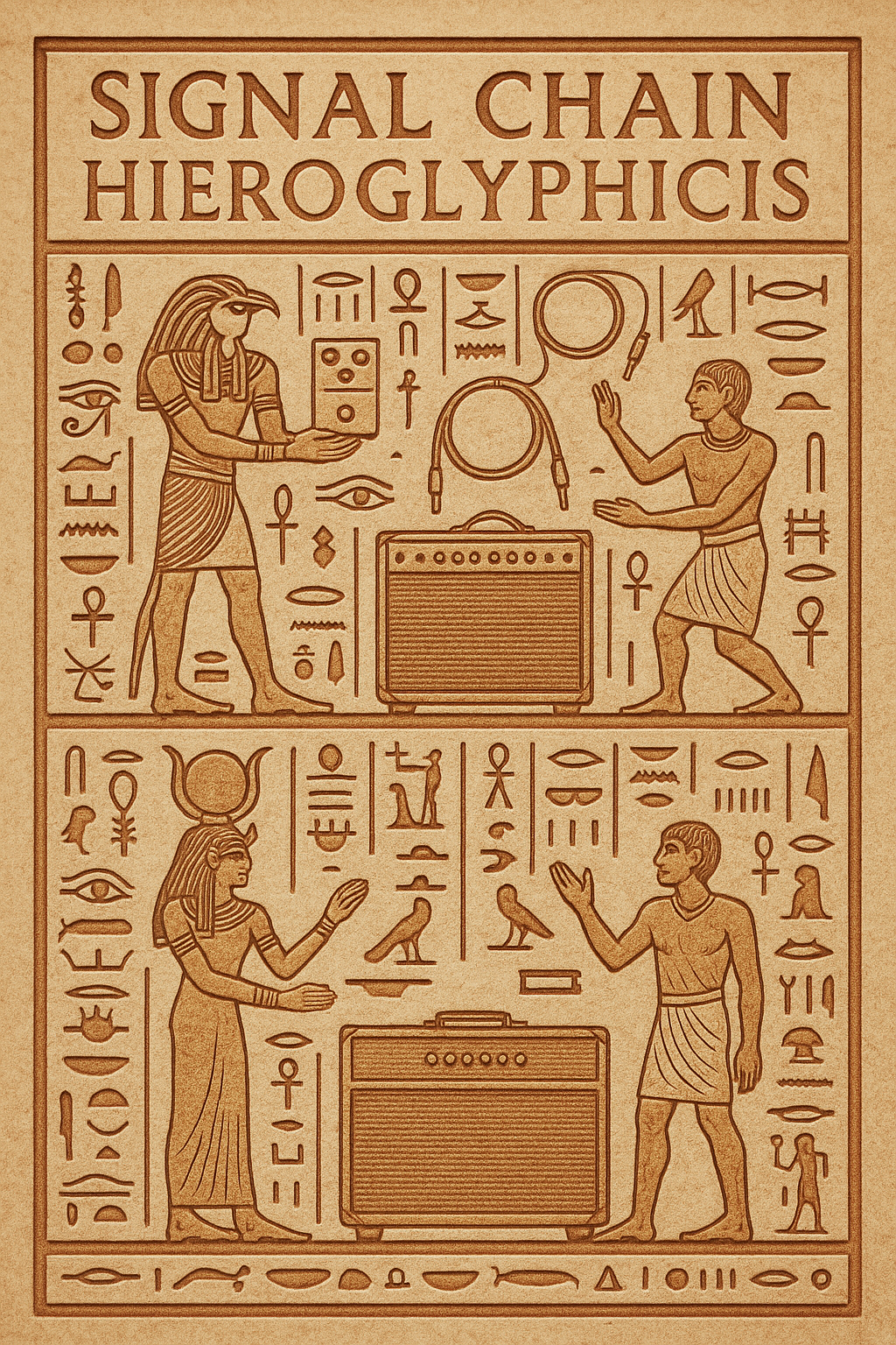 Signal Chain Hieroglyphics - Humorous Art Print