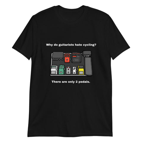 Only 2 Pedals Black Unisex T-Shirt