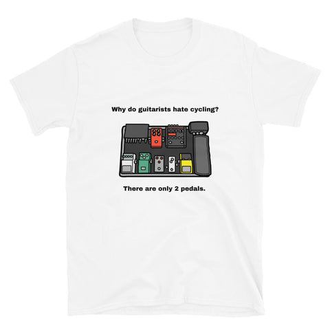 Only 2 Pedals White Unisex T-Shirt