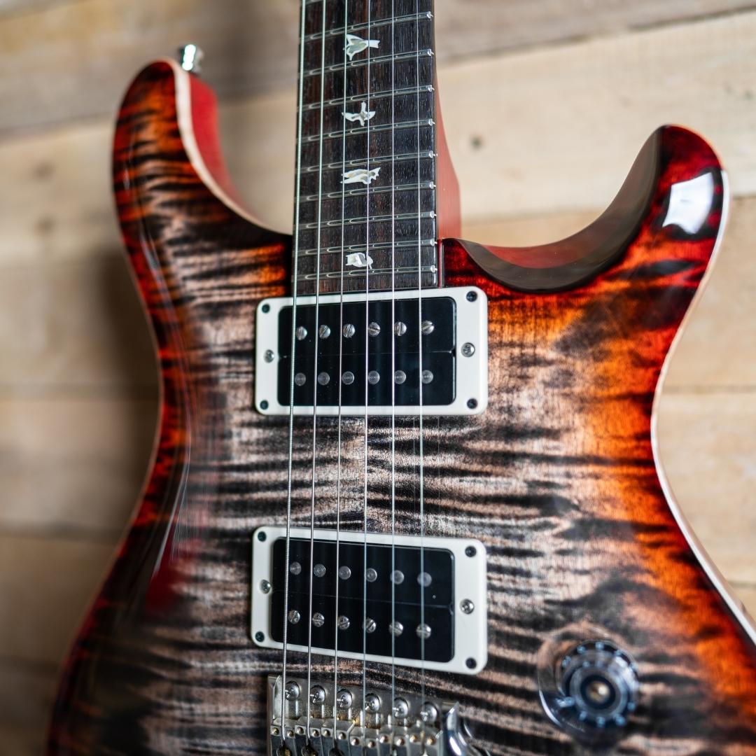 【極美品】PRS custom24 2023年製 charcoal cherry PRS SE Custom 24 Limited Edition in Charcoal Cherry Flame - Guitar
