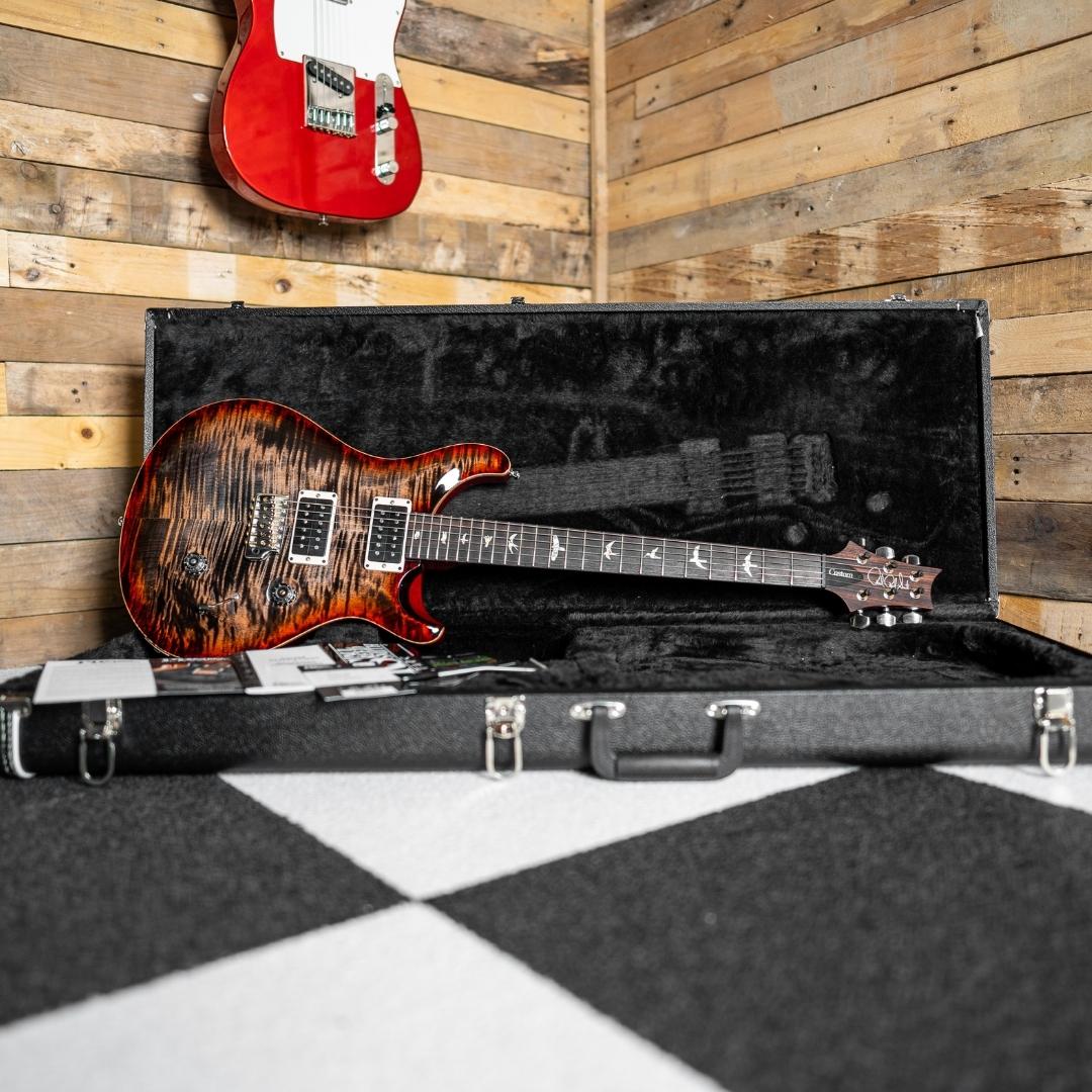 PRS Custom 24 in Charcoal Cherry Burst – Fat Bottom Guitars PRS Custom 24 in Charcoal Cherry Burst – Fat Bottom Guitars